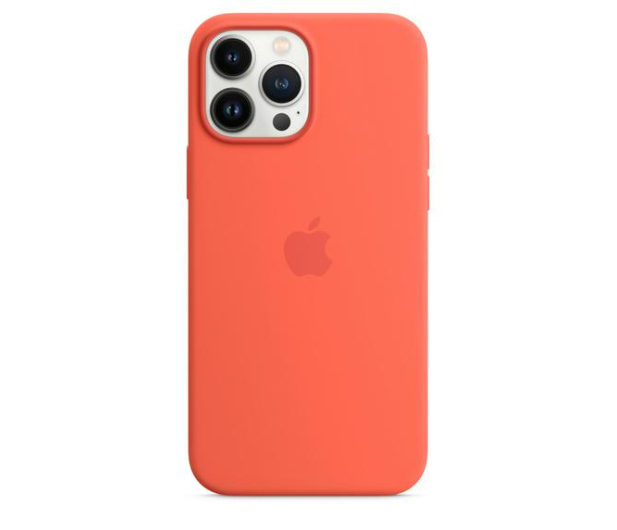 Apple Silikonowe etui iPhone 13 Pro Max nektarynka - 731022 - zdjęcie